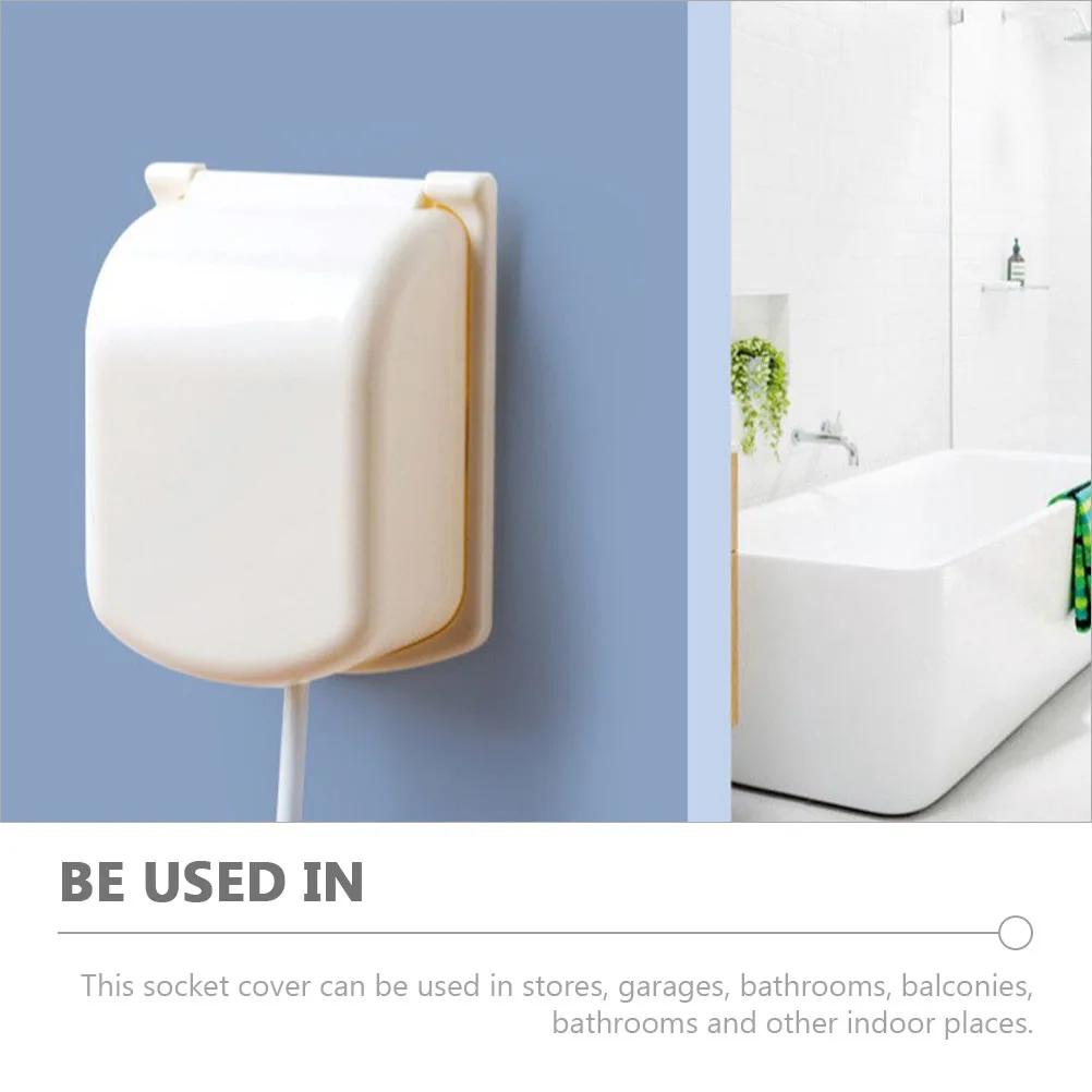 

2pcs Socket Cover Abs Shockproof Sealed Electrical Outlet Protector For Home Safety Baby Proof Child Wall Socket Lid Anti