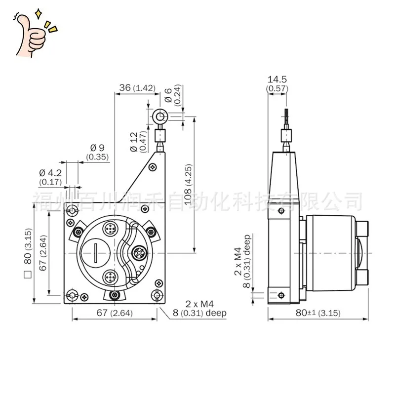 Sick Pull Wire Encoder BCG08-P1BM0336 Absolute Type 1052618 New Original InquiryIn stock and genuine