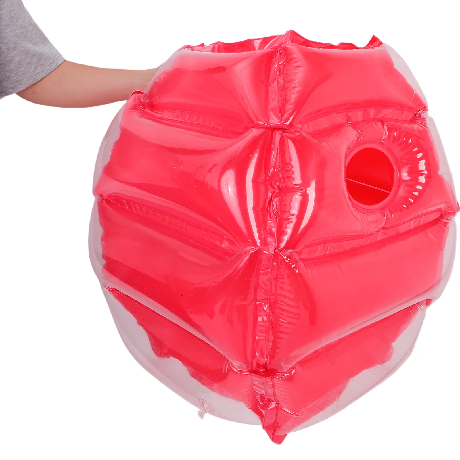 Palla gonfiabile per paraurti in PVC Divertimento all'aria aperta Palla per collisioni Blow Up Body Bubble Ball Gioco sportivo Prop (Rosso)