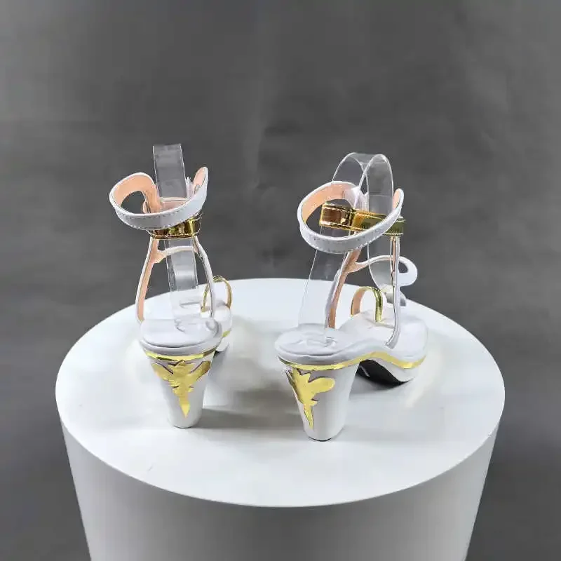 Spiel Wuthering Waves Cartethyia Cosplay Schuhe Frauen Lolita Transparente High Heels Sandalen Stiefel Halloween Kostüm Prop