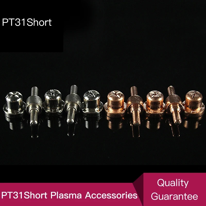 Long Short PT-31 Cutting Torch Short Ni Hafnium Wire or Cooper Tips and Electrodes for 40A 50A Inverter Air Plasma Cutter