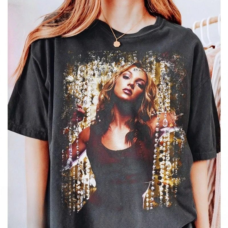 Britney Spears Retro T-shirt Summer New Comfortable Harajuku Style Neutral Casual T-shirt Suitable for Men and Women