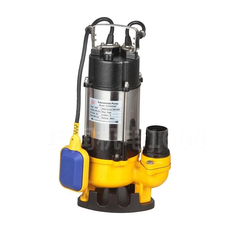 Drainage pump Automatic water pump Small household submersible sewage pump 220V380V stainless steel manure sewage