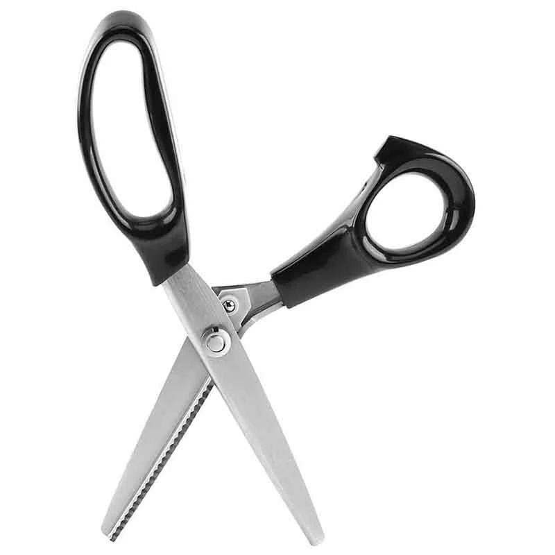 Sewing Scissors, Fabric Decorative Round/Triple-Cornered Edge Pinking Shears