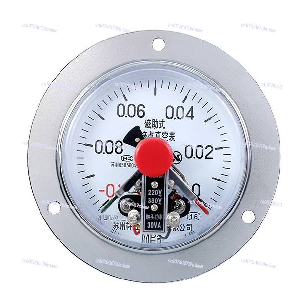 

YXC-100 - 0.1-0 MPa Vacuum Magnetic Assisted Electrical Contact Pressure Gauge, Mechanical Vacuum Pressure Control Gauge