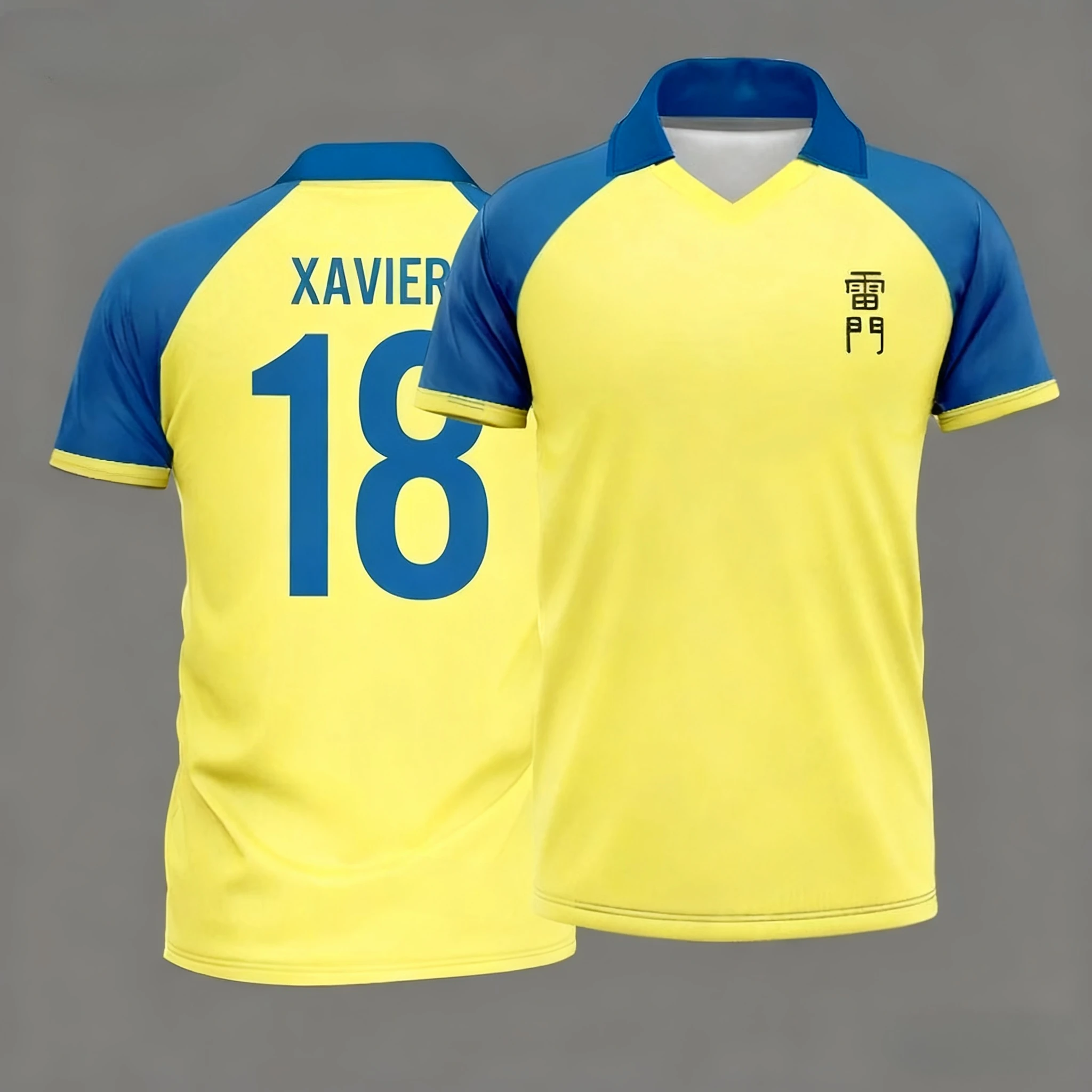 Japan Soccer Anime Polo Shirt Inazuma Eleven Kaio Boys Girls Clothes Sports Casual Breathable Quick-Drying Daily Training Top image 6