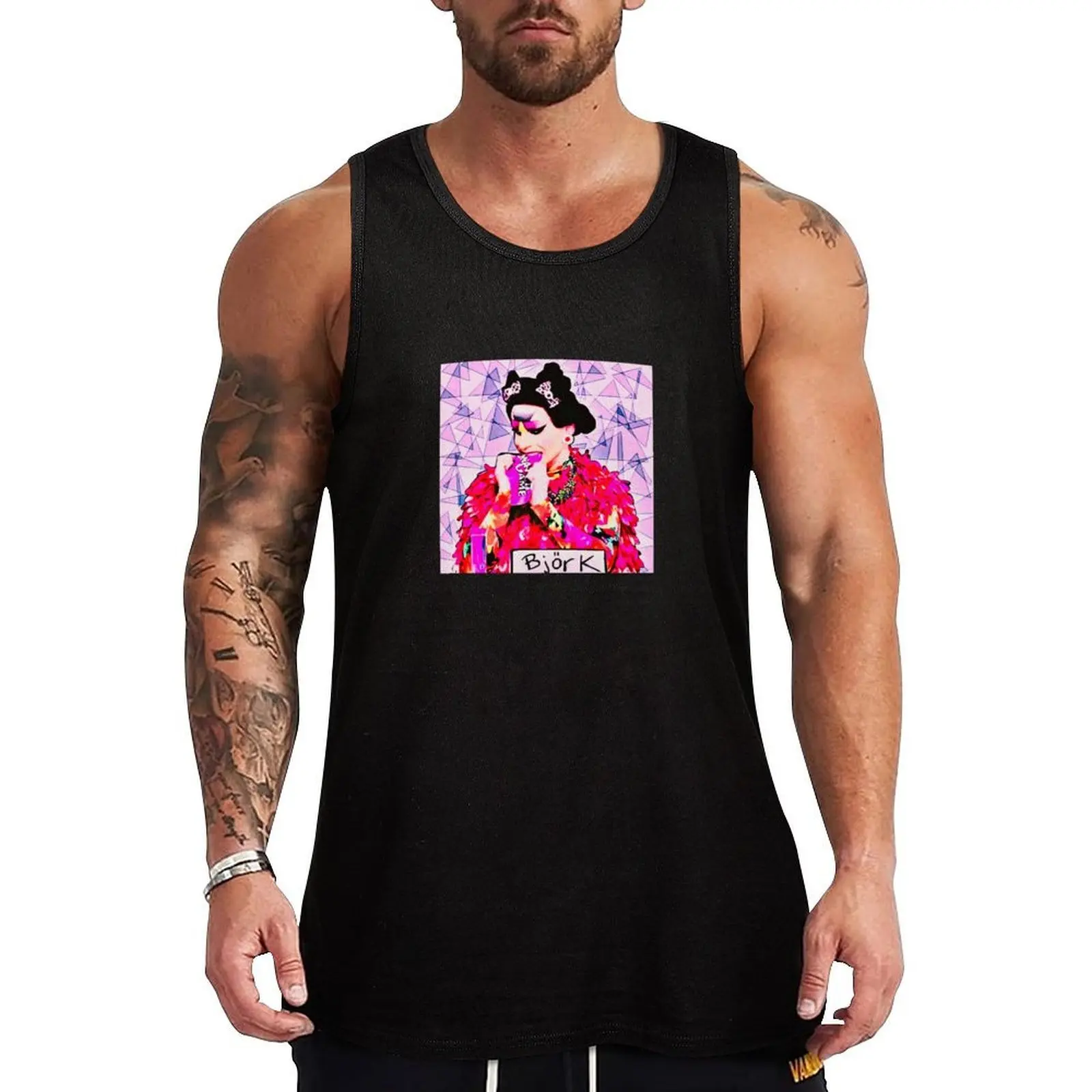 Katya as Byork Tank Top Casual Lounge Tank Top Sleeveless Loose Soft Shirt