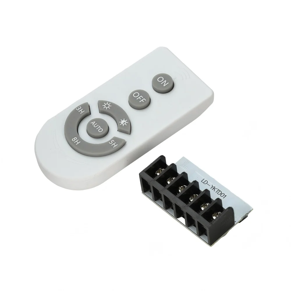 DC3-45V Automatic Solar LED Light Driver Control Board 6A Charge 4A Output Remote Control Daytime Charging Night Auto On