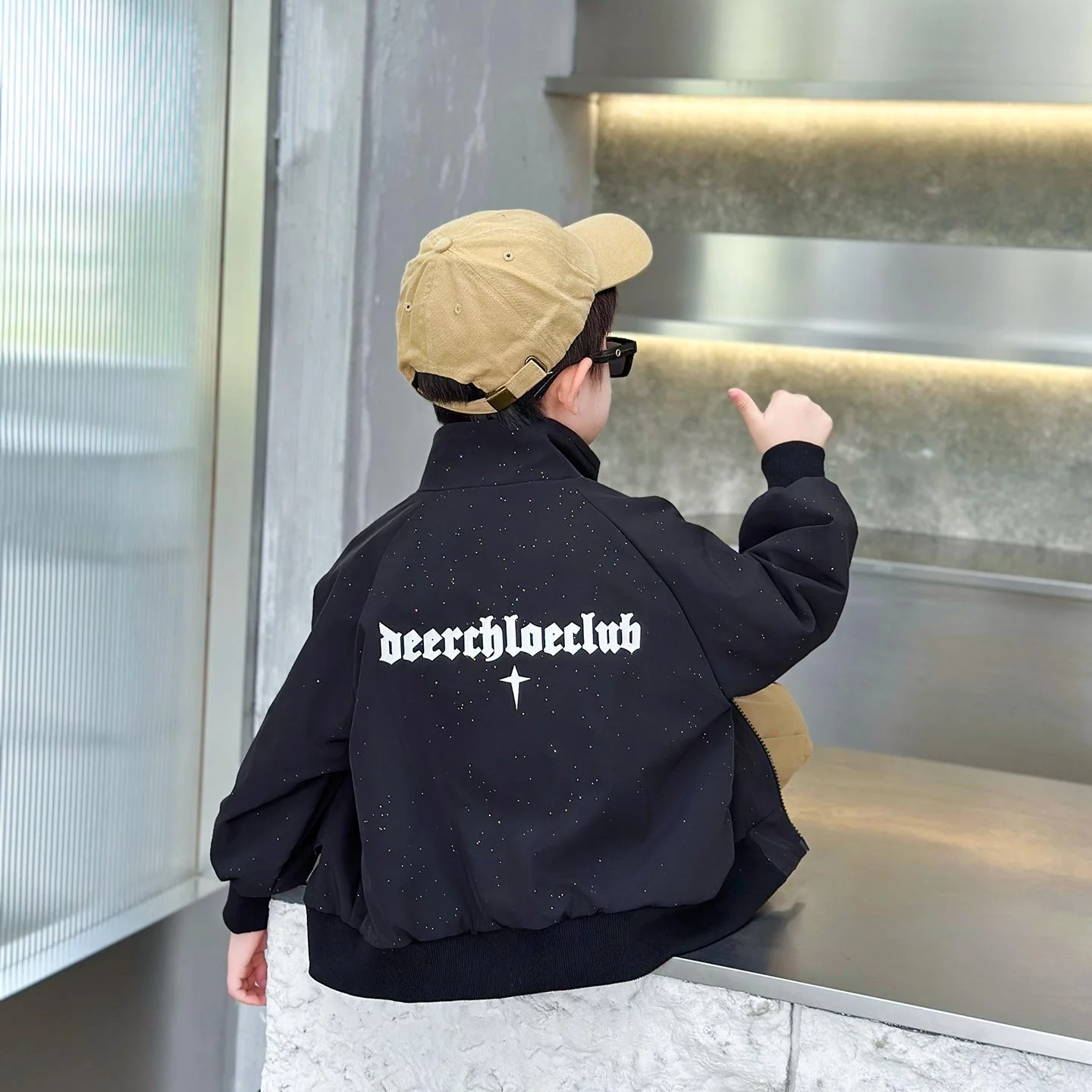 

Boys' Spring Autumn Baseball Jaet Coat Children's Wear Trendy Little Boy Clothes Baby Boy Outfit Breathable Cotton Blend