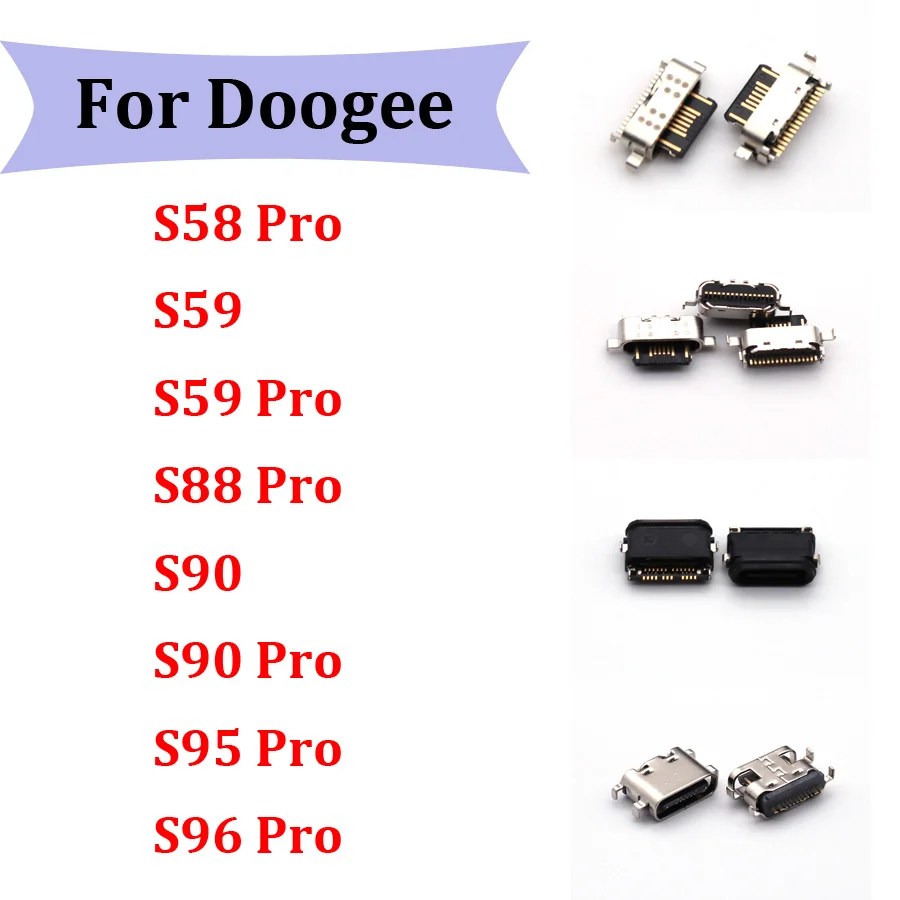 1pc Type C Charger Jack Micro USB Charging Port Dock Connector Socket For Doogee S58 S59 S88 S90 S95 S96 Pro