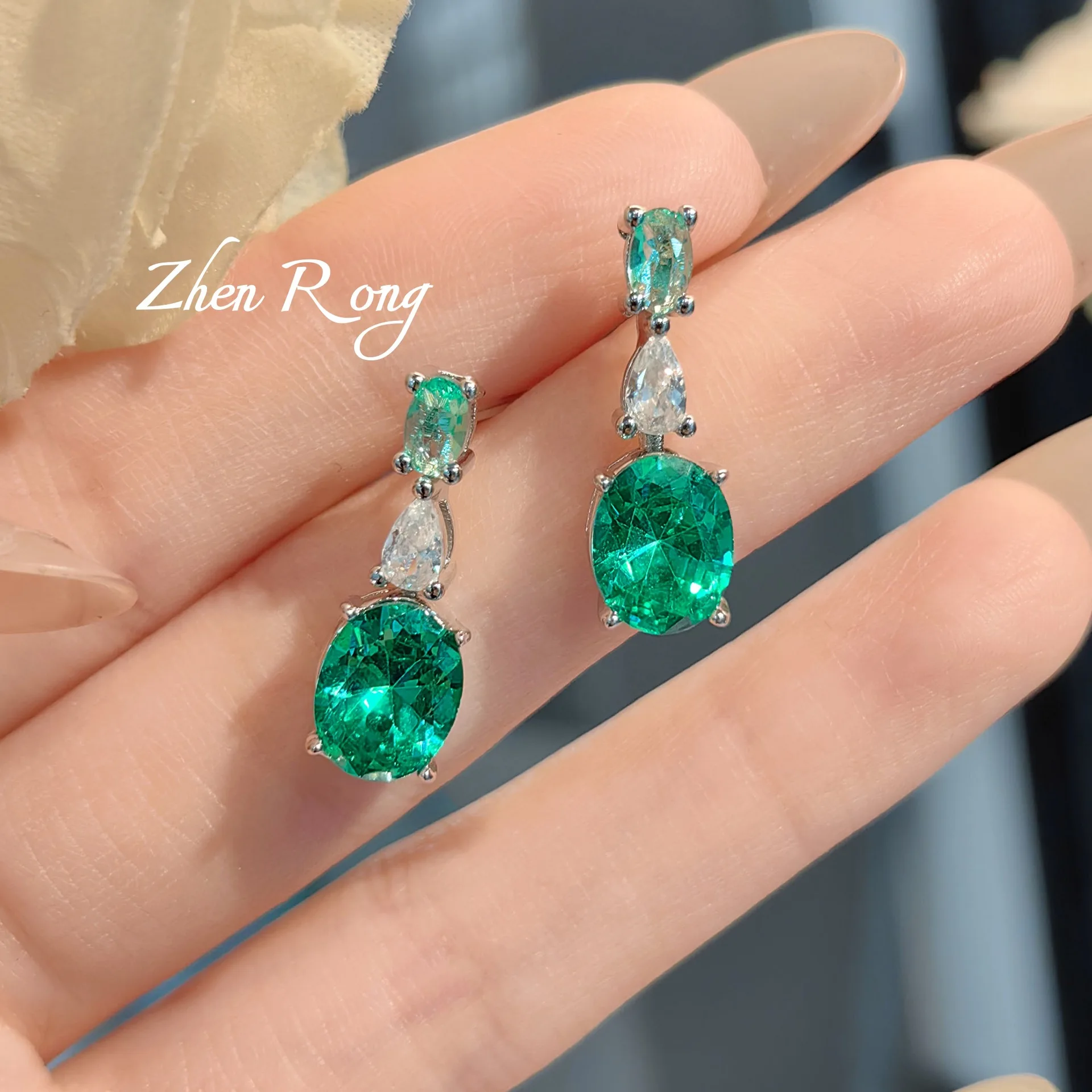 Luxurious Crystal AAA Zircon Necklace, Earrings & Open Ring Set, Women's Engagement