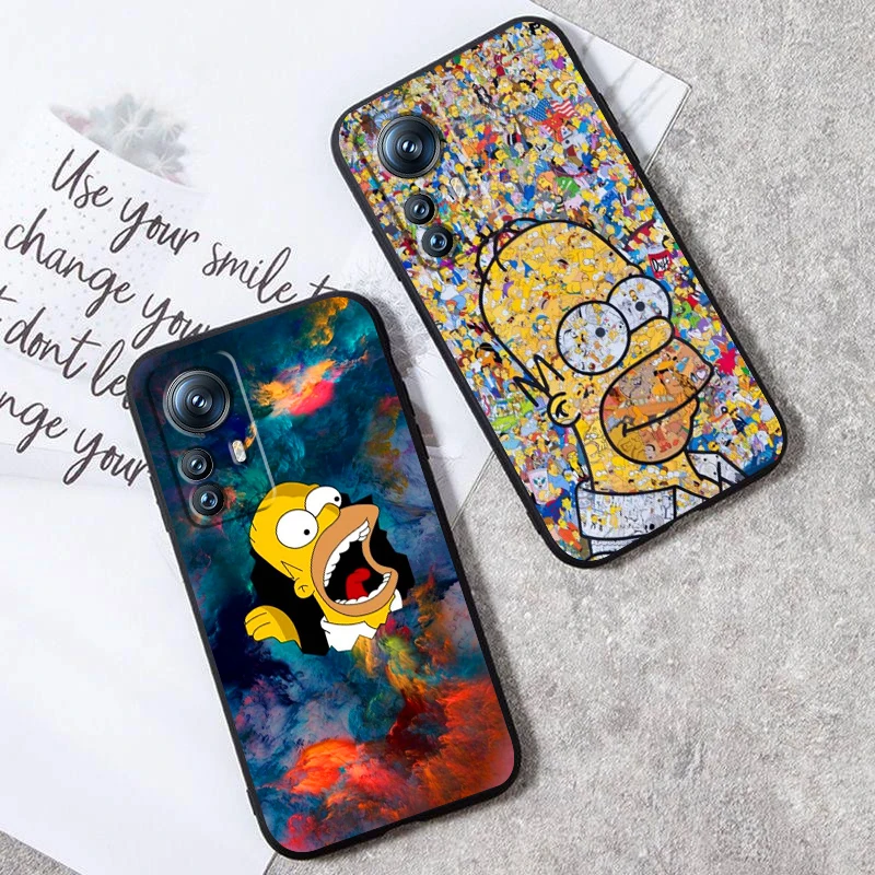 

Disney Family The Simpsons For Xiaomi Mi 13T 13 12T 12 11T 11i 11 A3 10T 10 9 Pro Lite Ultra 5G Black Soft Phone Case