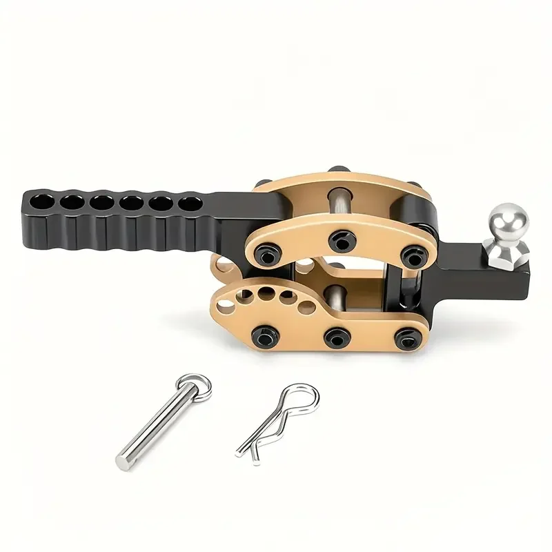Gancho de remolque de metal para coche trepador de control remoto 1/8 1/10, gancho Rogue ajustable, compatible con TRX4/6, SCX10, D90, D110, MK07, tanque 300, Heavy Du