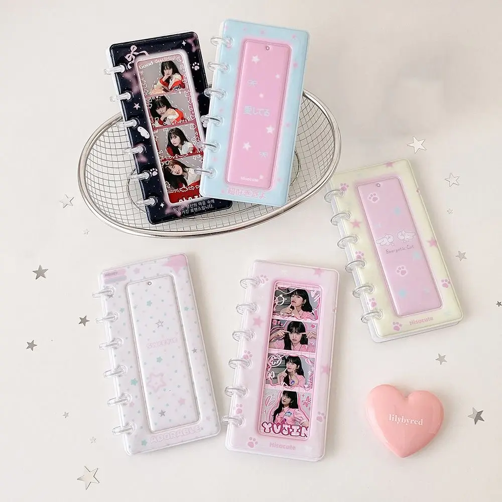 Gift Cartoon Photo Card Holder INS Refillable Photo Storage Album PVC Loose-leaf Small Card Storage Book Trading Card Holder