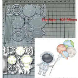 2023 New Metal Cutting Dies Toy astronauts, balloons Decoration Scrapbook Paper Craft Knife Mould Blade Punch Stencils Dies