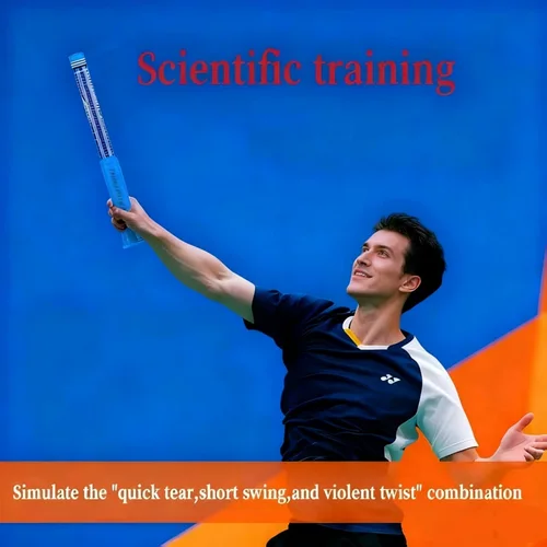 Imagen 2 del producto Entrenador de swing de tenis de fuerza ajustable, servidor de tenis y entrenador de swing de látigo de ante/trasero