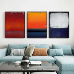 100% 수제 복사 마크 Rothko 유명한 그림, 현대 추상 미술 베란다 장식, 캔버스 유화, 심플한 대형 벽화