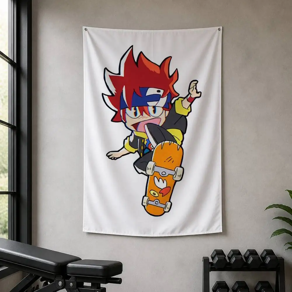 Anime SK8 The Infinity Cartoon Style Decorative Art Flag Banner for Picnic Camping Party and Home Decor