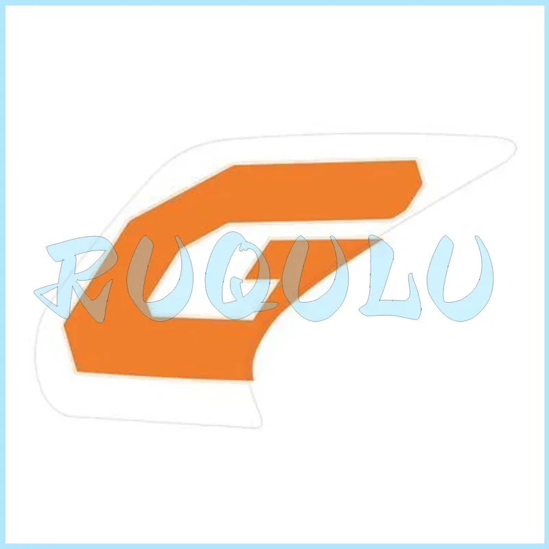 Zt350-gk Fuel Tank Left Front Sticker (bright Orange/g/high Viscosity) 1210343-015000 For Zontes