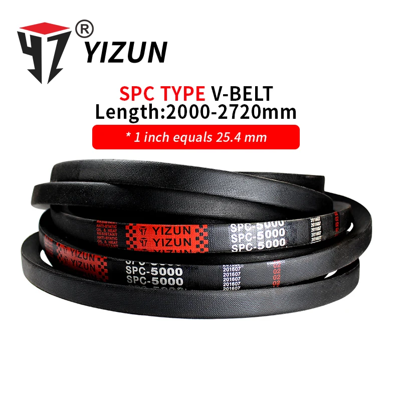 YIZUN SPC Type SPC2000~2720mm Hard Wire Rubber Drive Pitch Length Girth Industrial Transmission Agricultural Machinery V Belt