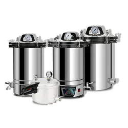 12L/18L/24L Automatic Sterilization Autoclave Pot LCD High Temperature Pressure Surgical Medical Tool Steam Sterilizer