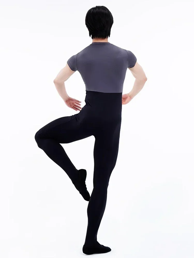 Biketard à fermeture éclair sur le devant pour hommes, corps complet, manches serrées, body de danse, justaucorps de gymnastique, vêtements de danse, manches courtes pour hommes