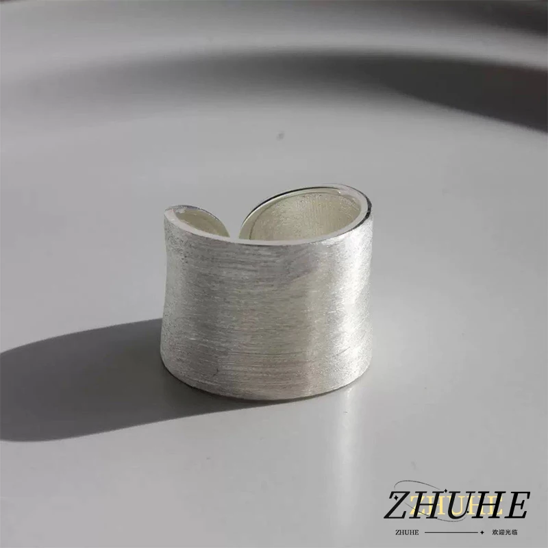 

Wide Band Open Ring Copper Alloy Jewelry Accessories for Men Women Minimalist Brushed Finish Statement Ring Daily Wear Unisex Fi