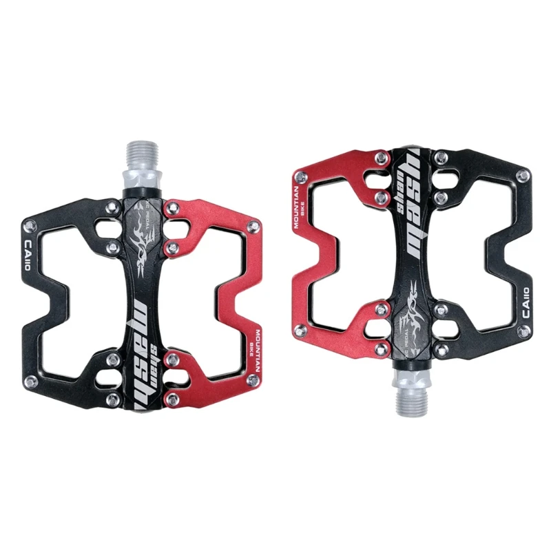 YY 1 Pair Mountain Bike Pedals,  Road Bike Pedals Universal  Lightweight Non-Slip Aluminum Platform Pedal Ultra Sealed Bear