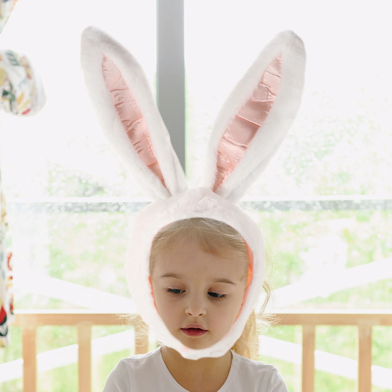 Entzückender Osterhasenhut mit langen Ohren, angenehm zu tragen für Cosplay-Party-Events, lustige festliche Kopfbedeckung, Foto-Shooting-Zubehör