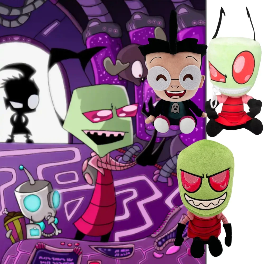 

New Zim Dib Zippermouth Invader Plush Anime Figure Toys Soft Plushie Peripherials Stuffed Dolls Toy Collectibles Custom Gifts