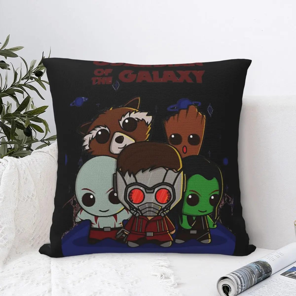 Guardians Of Galaxy Pillowcases Merch Printed Polyester Cushion Cover Decorative Throw Pillow Case Cover Home Square