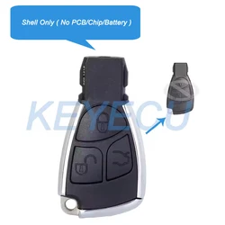 Keyecu 3 Buttons Modified Replacement Smart Remote Car Key Fob Shell Cover for Mercedes Benz B C E ML S CLK CL W203 W211 W204