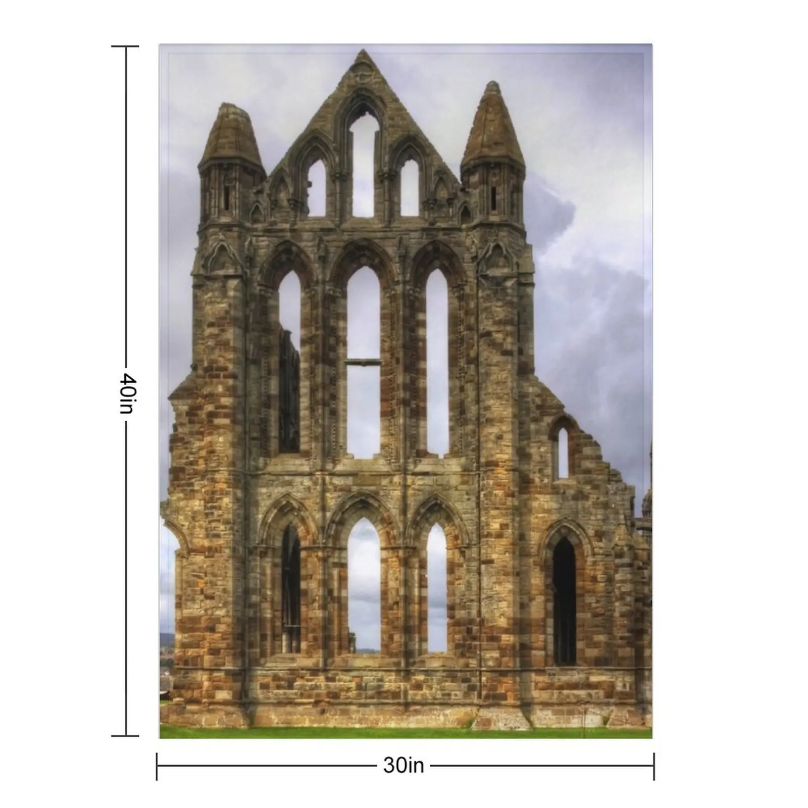 Whitby Abbey Remains Throw Blanket halloween Decorative Sofa Multi-Purpose Sofas Flannels Soft Blankets