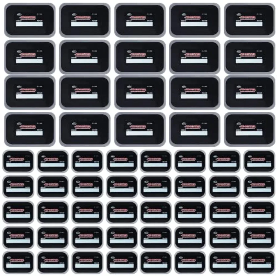 

60 Pieces Tire Patches Heavy Duty 2.6 x 3.2 inche 3.4 x 4.8 Inche Rubber Tire Patches Radial Tire Repair Patch Tire Plug Kit Em