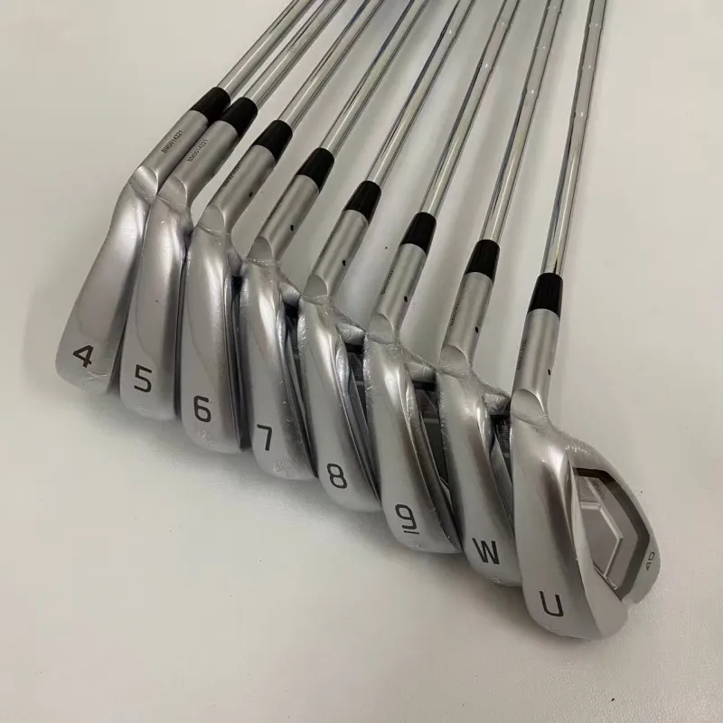 2025 New Men's Golf club Silver G440 Golf irons Set 4-9WU (8pcs) Flex R/S/SR With Steel/Graphite Shaft Head Cover