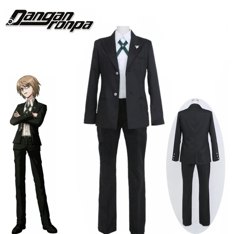 Anime Danganronpa Byakuya Togami Cosplay Costume Short Wig Dangan Ronpa Men Women Uniform Jacket Shirt Pants Halloween Outfit