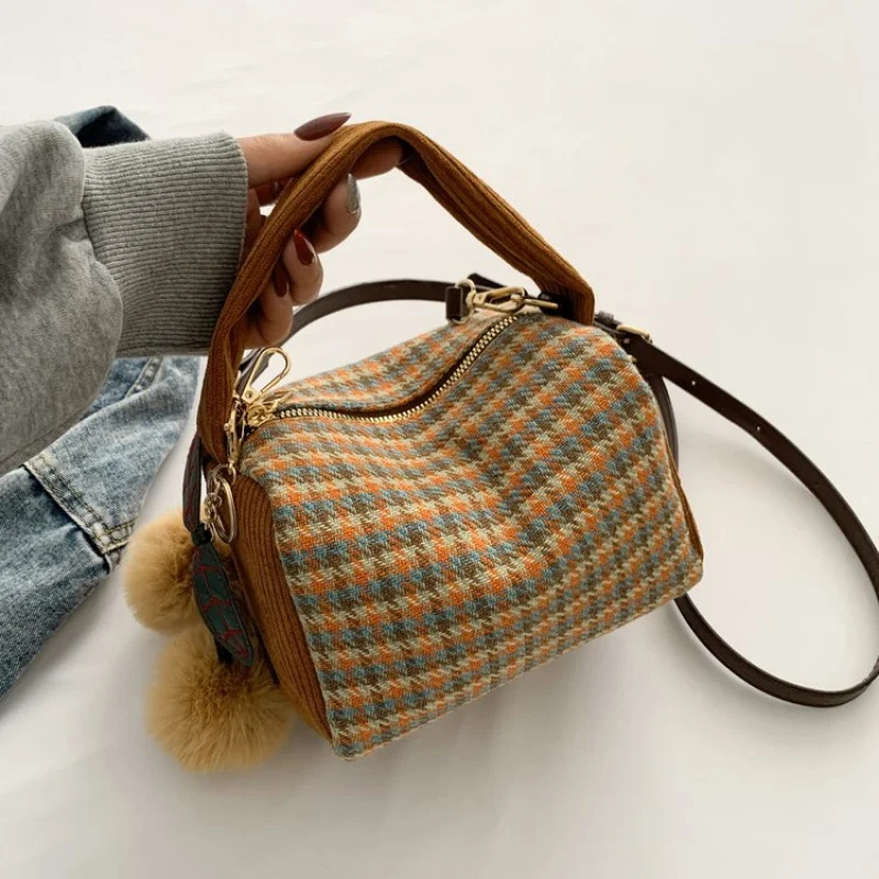 حقيبة ساعي جلدية عصرية للنساء بتصميم كلاسيكي بسيط ومقبض حمل أنيق #5