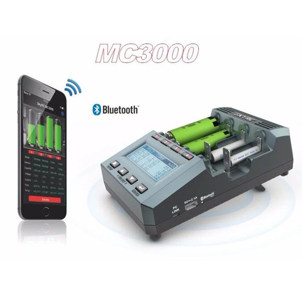 SKYRC MC3000 multi-function nickel hydrogen nickel chromium lithium battery cylindrical battery Bluetooth APP charger