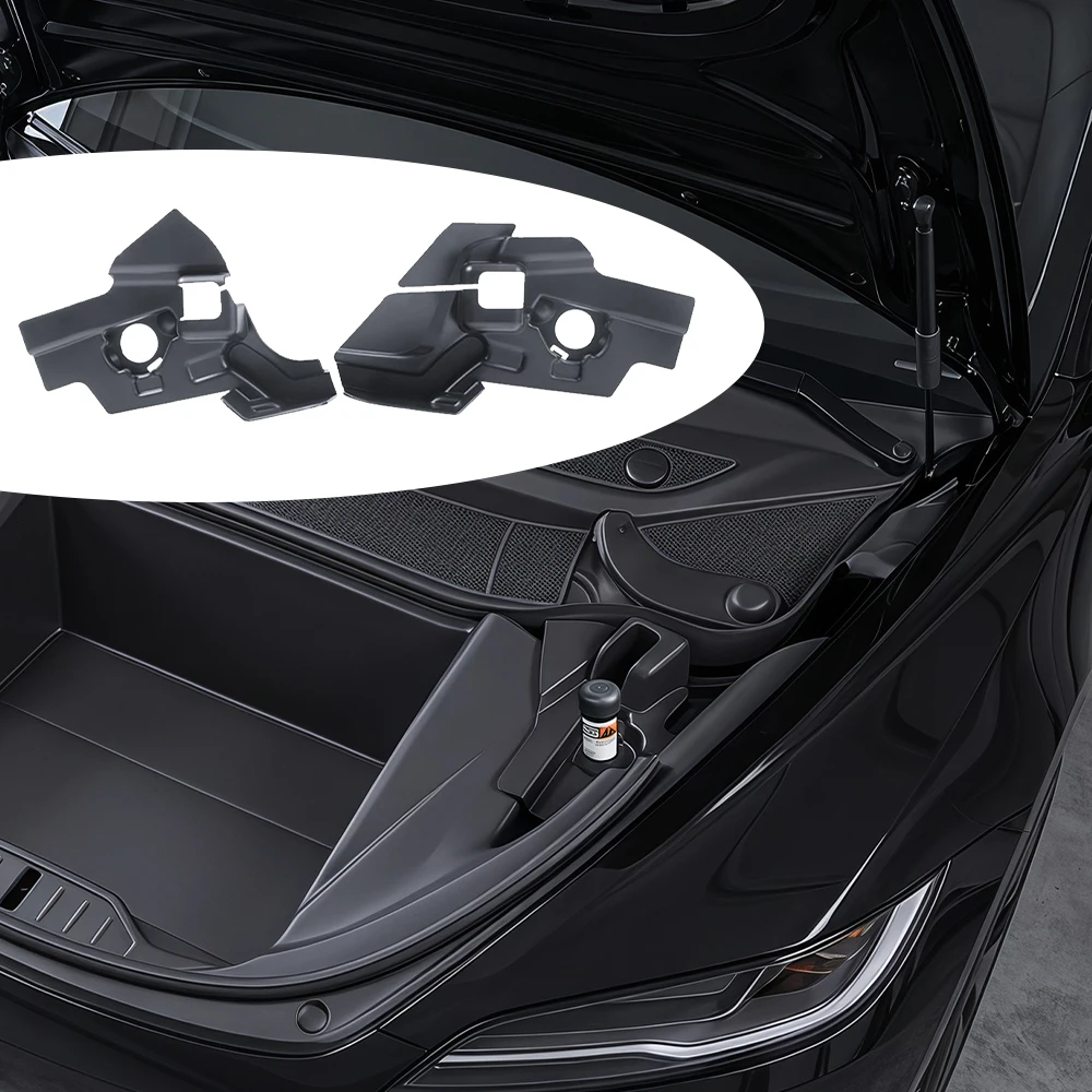 For Tesla Model 3 Highland Auto Front Trunk Water Guide Groove Anti-blocking Cover Leak Filter Protector Tool Car Accessories view 3