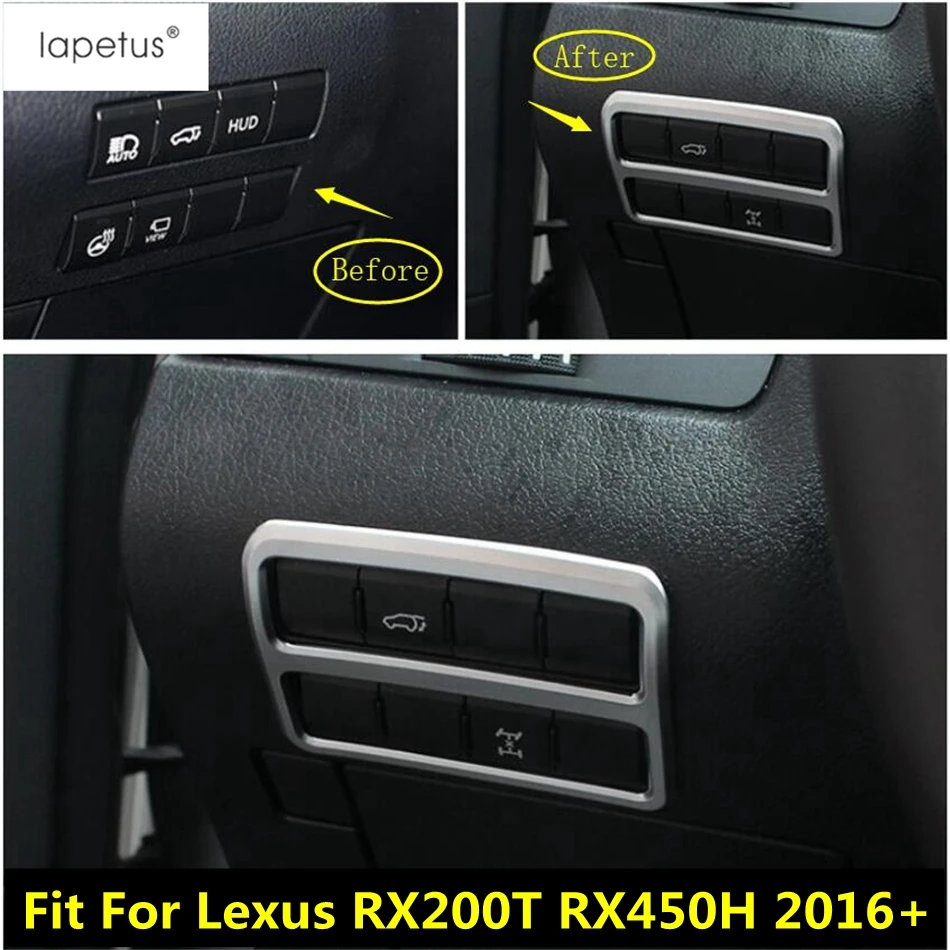 

ABS аксессуары для Lexus RX200T RX450H 2016 2017 2018 2019 2020 ABS налобный фонарь переключатель лампы декоративная крышка внутренняя отделка