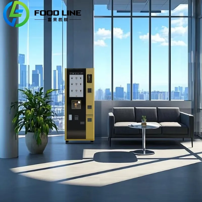 Fresh Ground Coffee Vending Machine Automatic Bean to Cup Dispenser for Office and Shopping Malls