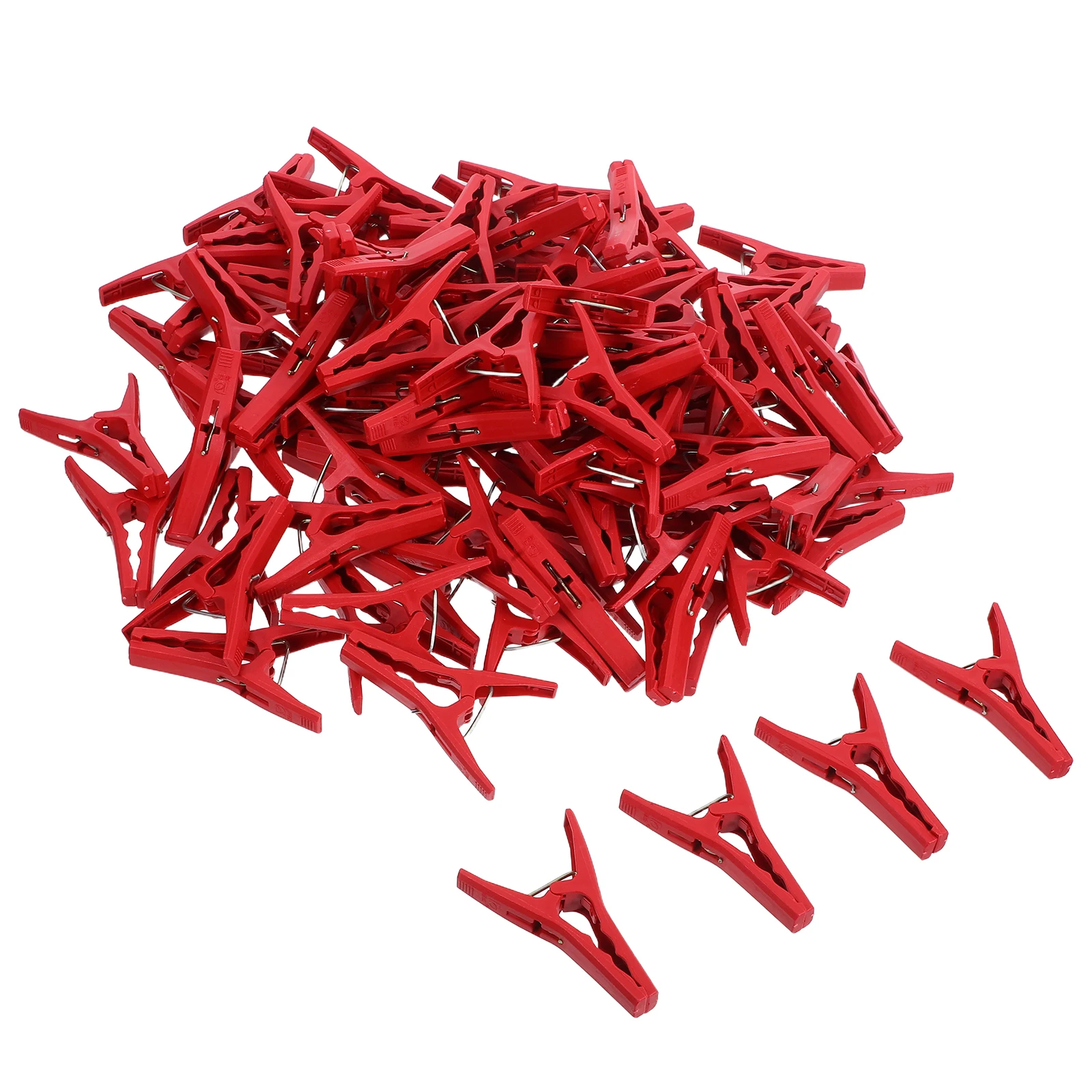 

100 Pcs Securing Clip Fruit and Vegetable Vines Plastic Plant Support Adjustable Clamps