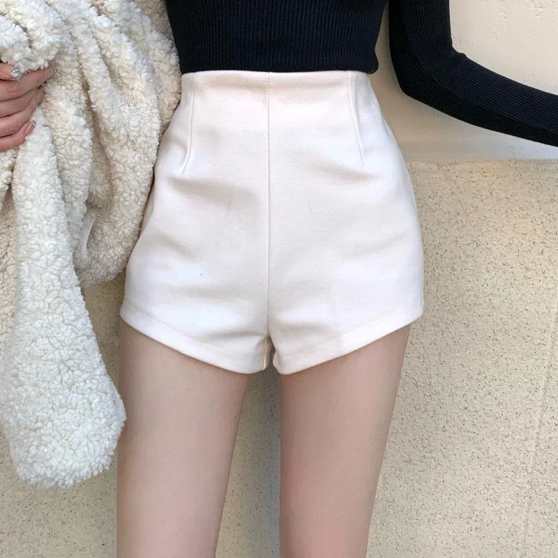 

Short Pants for Women To Wear Korean Style Wide Womens Shorts Mini Tweed Sexy Streetwear Clothes Clothing Low Price Outfits Hot