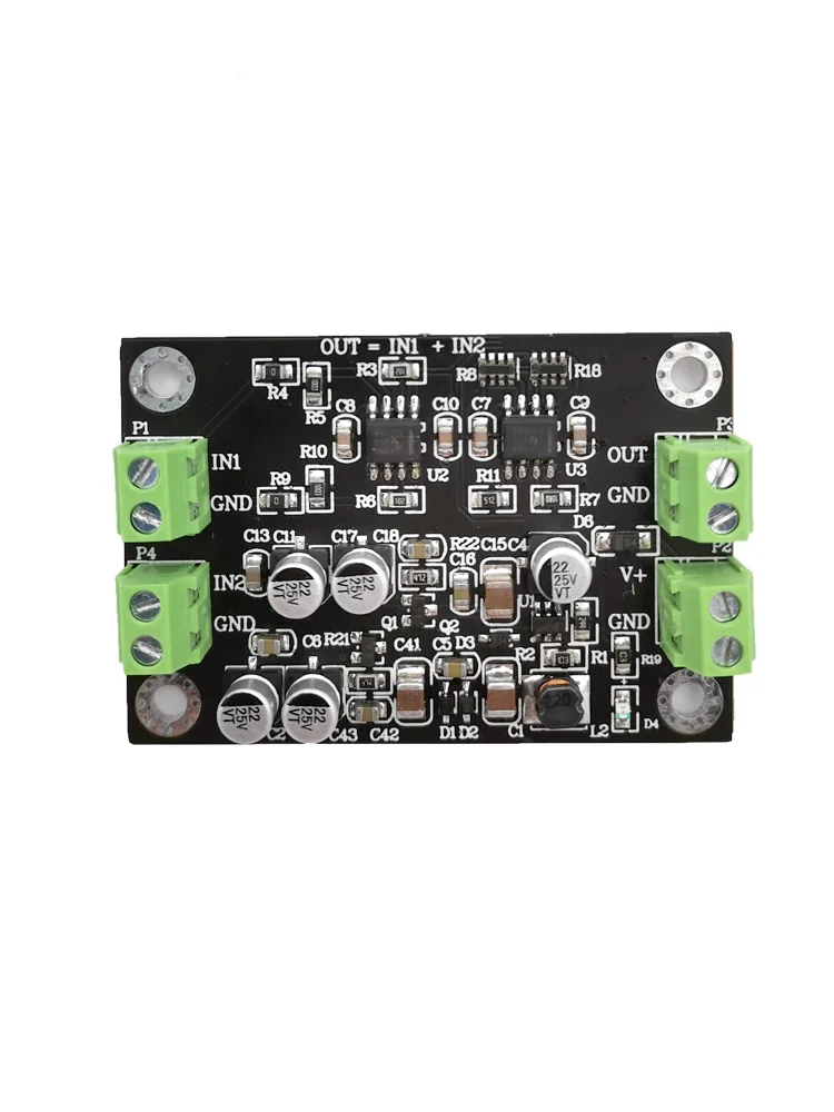 Two way adder analog addition operation signal in-phase addition addition module 1:1 adder