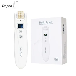 Dr. pen Derma Roller Hello Face G5 Micro Needling Roller 540 Titanium Microneedling 2 LED Lights with Microvibration Care