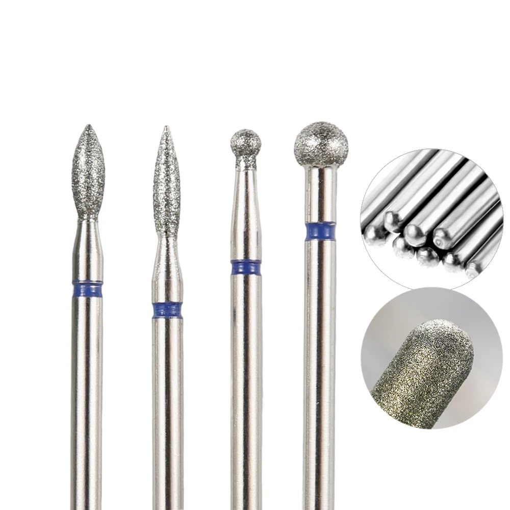 10PCS Nail Drill Bits Milling Files Rotary Burr Tools for Manicure Pedicure Gel Cuticle Removal Electric Tool for Salon Manicure