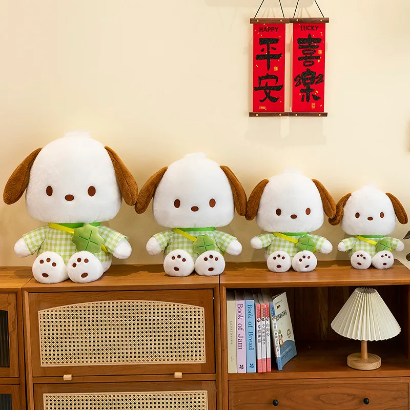 Sanrio Kawaii Pochacco Peluche Simpatico animale di peluche Grande bambola morbida per bambini Regalo di compleanno Perfetto coccoloso Giocattoli Compagno
