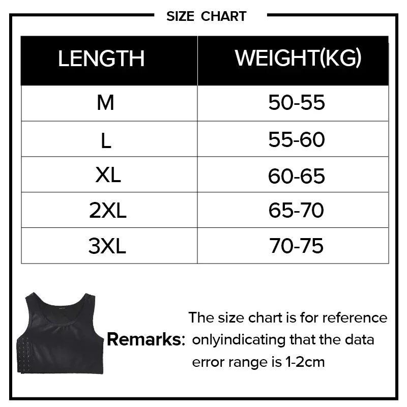 Women Breathable Chest Breast Binder Side Buckle Short Vest Tops Wireless Wrap Bandage Tomboy Shaping Bra Tank Trans Binders Top