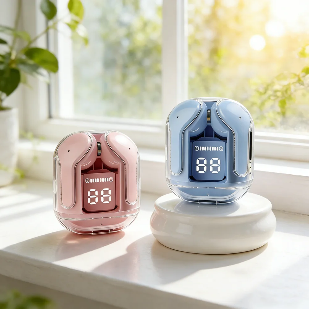 New Wireless Mini Earbuds LED Power Digital Display TWS Headset Stereo Sound Bluetooth-compatible 5.3 for smartphones