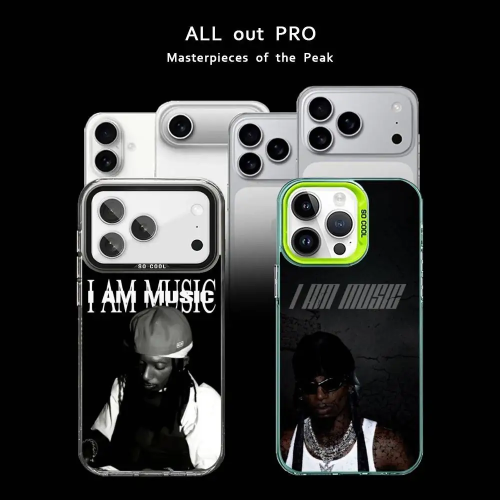 

Rapper Playboi Carti I am Music Phone Case For iPhone17,16,15,14,13,12,11 Pro Max Blcak Matte Shockproof Cover